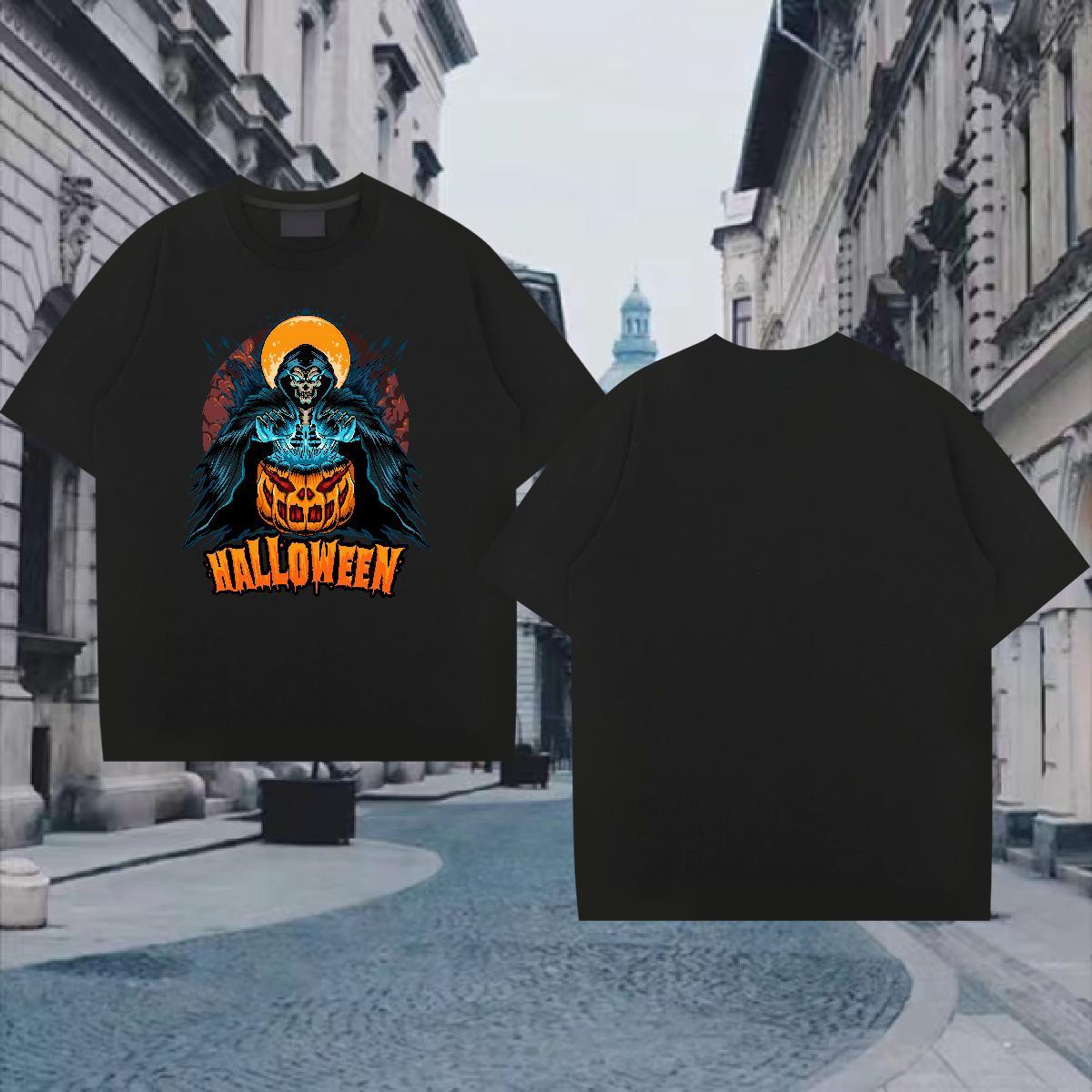Unisex Mens T Shirts sorcerer Round Neck Short Sleeve Summer Casual DIY Anime 230g 100% Cotton Tshirt for Man Woman Fashion Design Clothings
