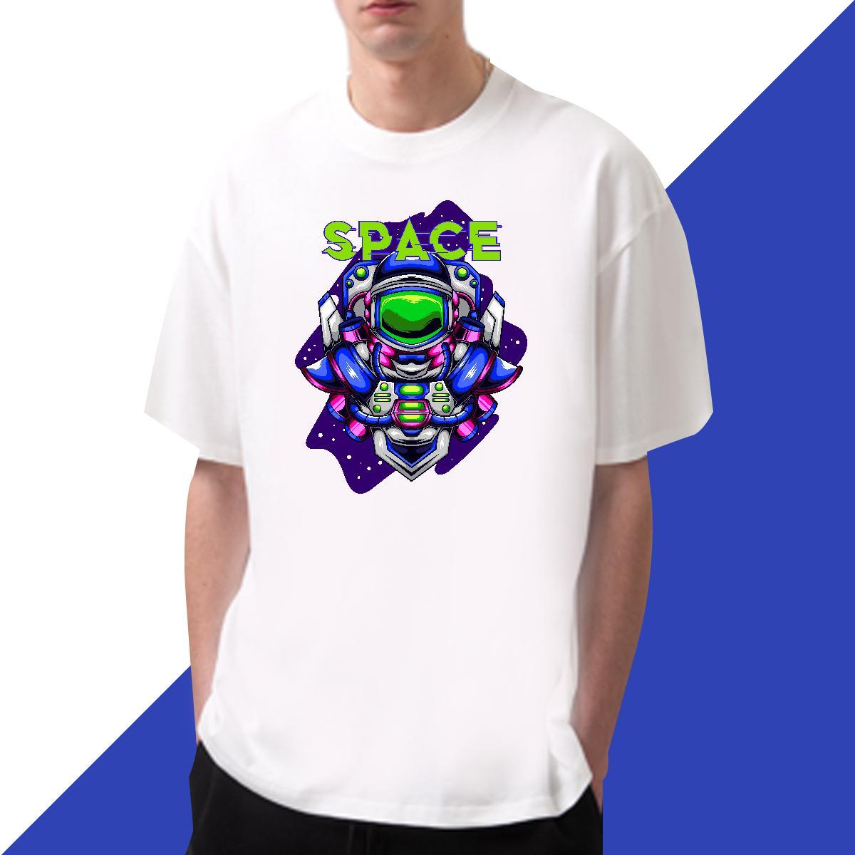 High Quality ET 230g 100% Cotton Men Clothes T-Shirt High Street Hip Hop Breathable Short Sleeve Man T Shirts Brand DIY Printed Tee Shirt