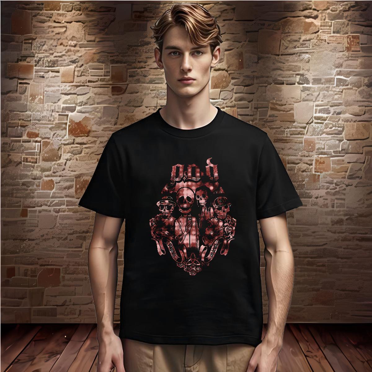 T Shirts Men 230g Pure Cotton scary Home Outdoor Breathable Soft Custom Print Oversized Mens Tshirts Customized Unisex Polos