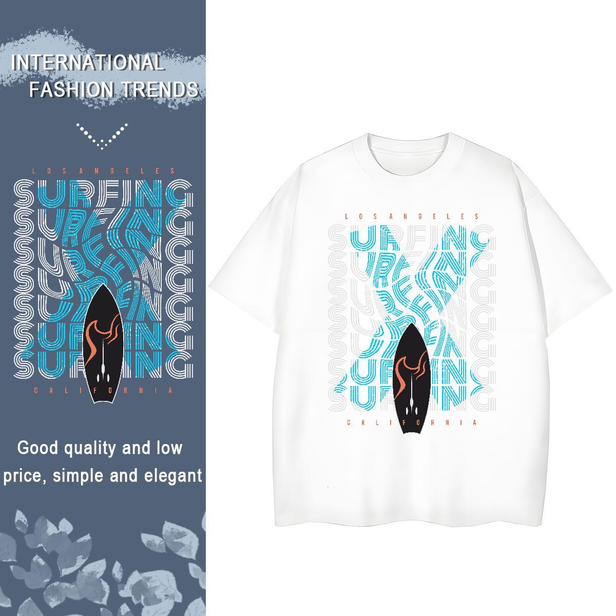 Free Shipping skateboarding Men Clothes T-Shirt 230g Pure Cotton T Shirts Men DIY Anime Spring Summer O-Neck Short Sleeve Unisex Wear