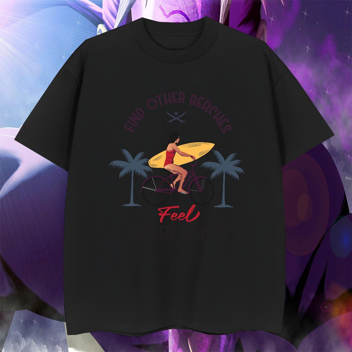 Cool Couples T Shirts Street Casual 230g 100% Cotton Oversized Round Neck Short Sleeve skateboarding T shirt Fashion Tees