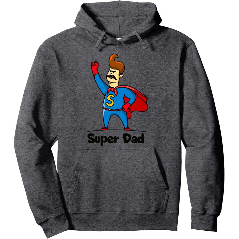Hoodie for Mens Womens Super Dad Hero Graphic Novelty T-Shirts Cool Designs Pullover Hoodie Hoodies sweatshirt pullover jacket Long sleeve