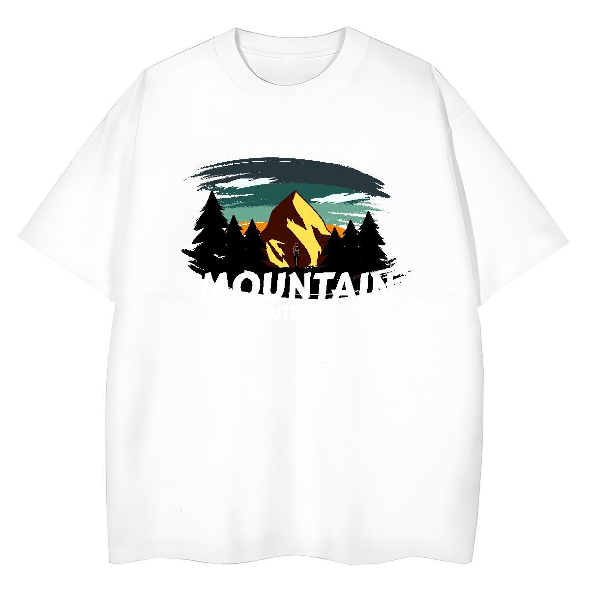 New Arrival Men Tops Tees tree Street Wear 230g Pure Cotton Tees Shirts O-Neck Short Sleeve Free Shipping T shirt Custom Big Size
