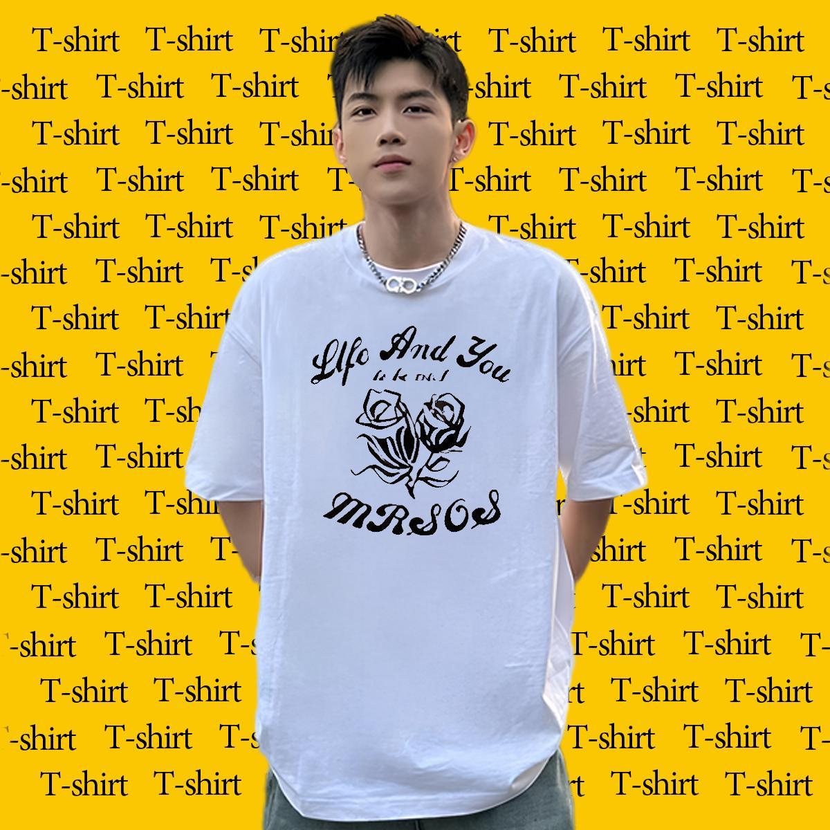 Designer Men Tops Tees flower Casual Beach 100% Cotton 230g Tees Shirts Breathable Short Sleeve Loose Mens T Shirts DIY Anime