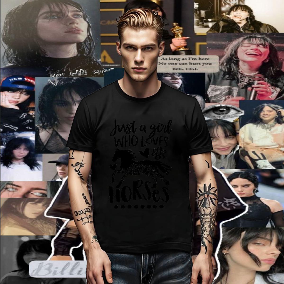 Free Shipping Couples T Shirts horse High Street Hip Hop 230g Cotton Top Tees Breathable Brand Man T Shirts Customized