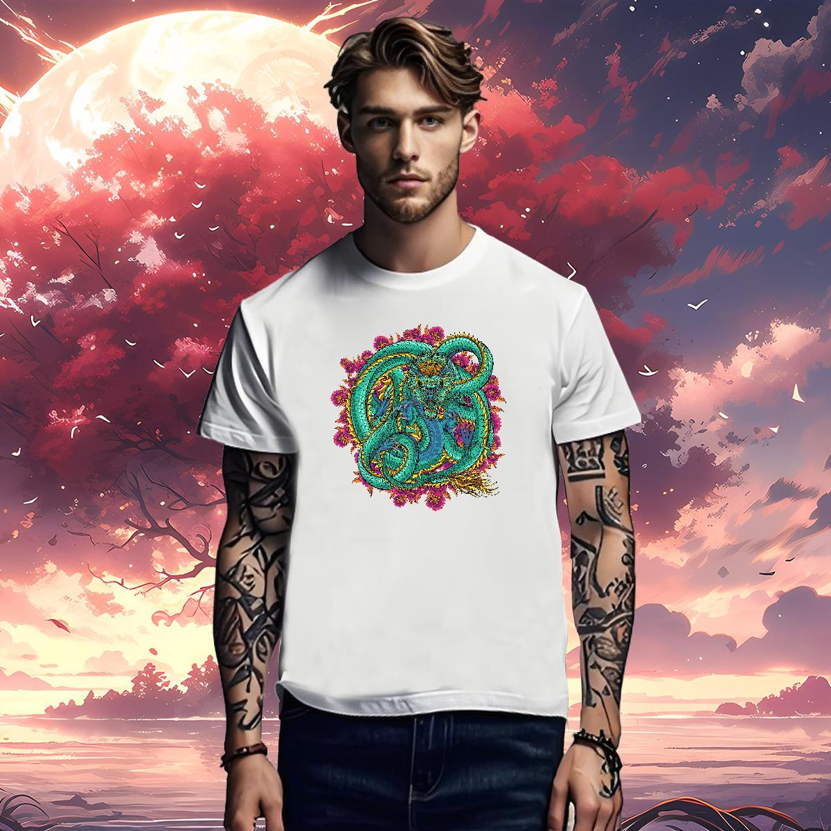 T-Shirts for Men 100% Cotton 230g ferocity Street wear Hip Hop Breathable Short Sleeve Plus Size Custom Mens Tshirts 2024 DIY Soft Tee Shirt