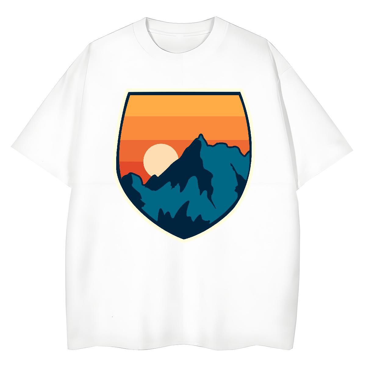 Classic Lady T shirt Casual Sport Breathable Short Sleeve Clothings High quality 230g Cotton sky Oversized L-4XL T-Shirts