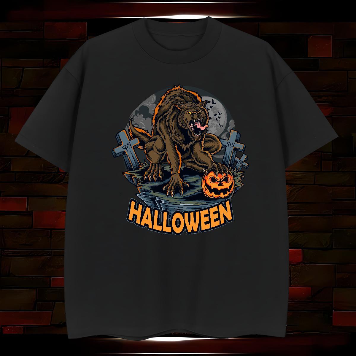 T Shirts Men 230g Pure Cotton pumpkin Home Outdoor Breathable Short Sleeve Oversized Men Clothes T-Shirt 2024 DIY Cool Tops Tees