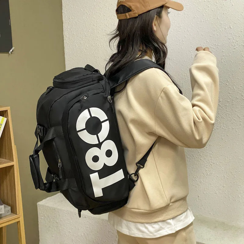 Fitness Bag Multi-functional Dry Wet Separation Travel Independent Shoe Position Sports Training Backpack Shoulder 240819