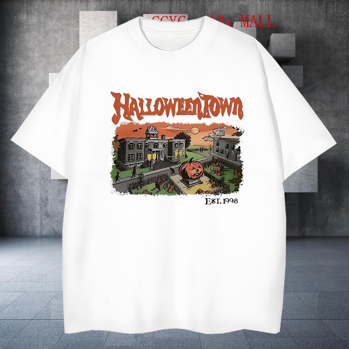 Classic T Shirts Men pumpkin Short Sleeve Soft Street wear Hip Hop Black Oversized 230g Cotton Tshirts Classic Casual Clothings