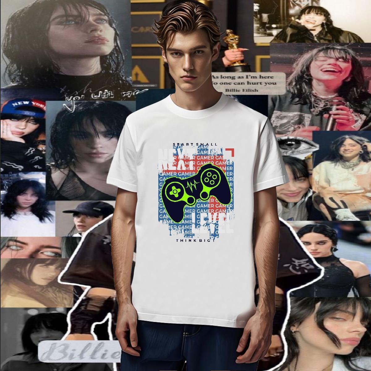 Designer game Tshirt for Man Woman 230g Pure Cotton T Shirt For Man Customized Spring Summer Breathable Short Sleeve Free Shipping Top Tees