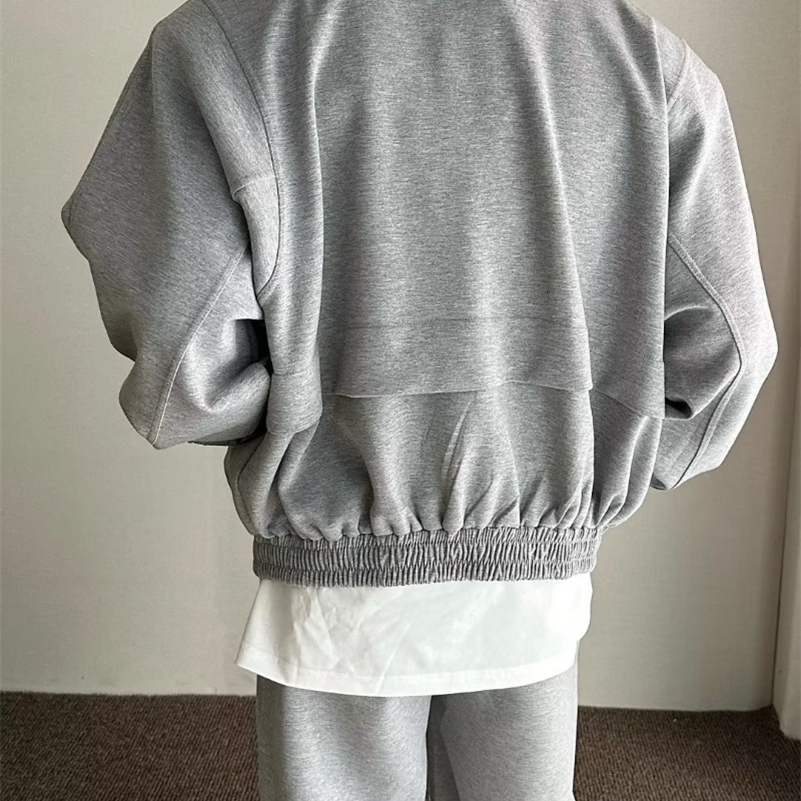 Autumn Sports Set Men Sports Cardigan Jacket and Jogging Wide Leg Pants Fashion Loose Fishing 2-piece Sets Unisex Tracksuits 240819