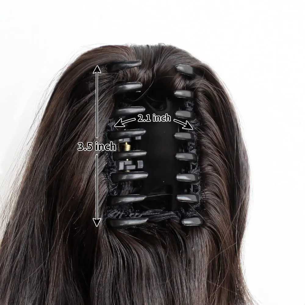 24 inch synthetic wig ponytail long claws curly waves natural cutting machine specially made for womens daily parties W240817