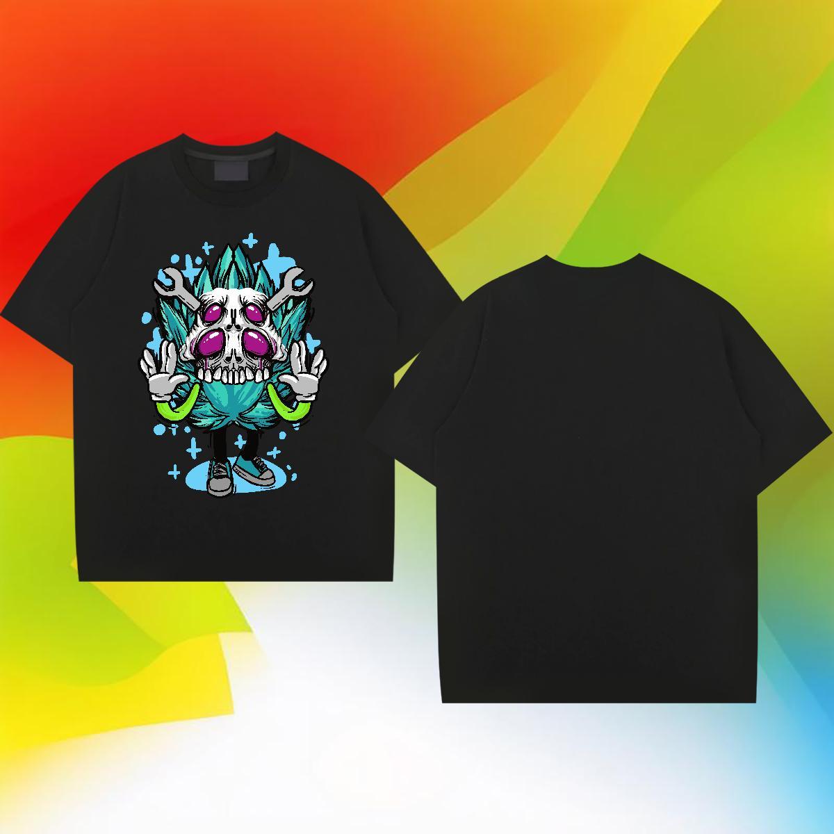Classic ET 230g Pure Cotton Men Tops Tees Street Casual Short Sleeve Soft T Shirts Men Custom DIY Printed Wear