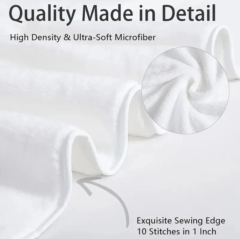 2PCS Set Bathroom White Cotton Towel Set Letter Embroidered 1PCS Hand Towel 1PCS Bath Towel Gift For Men And Women 240819