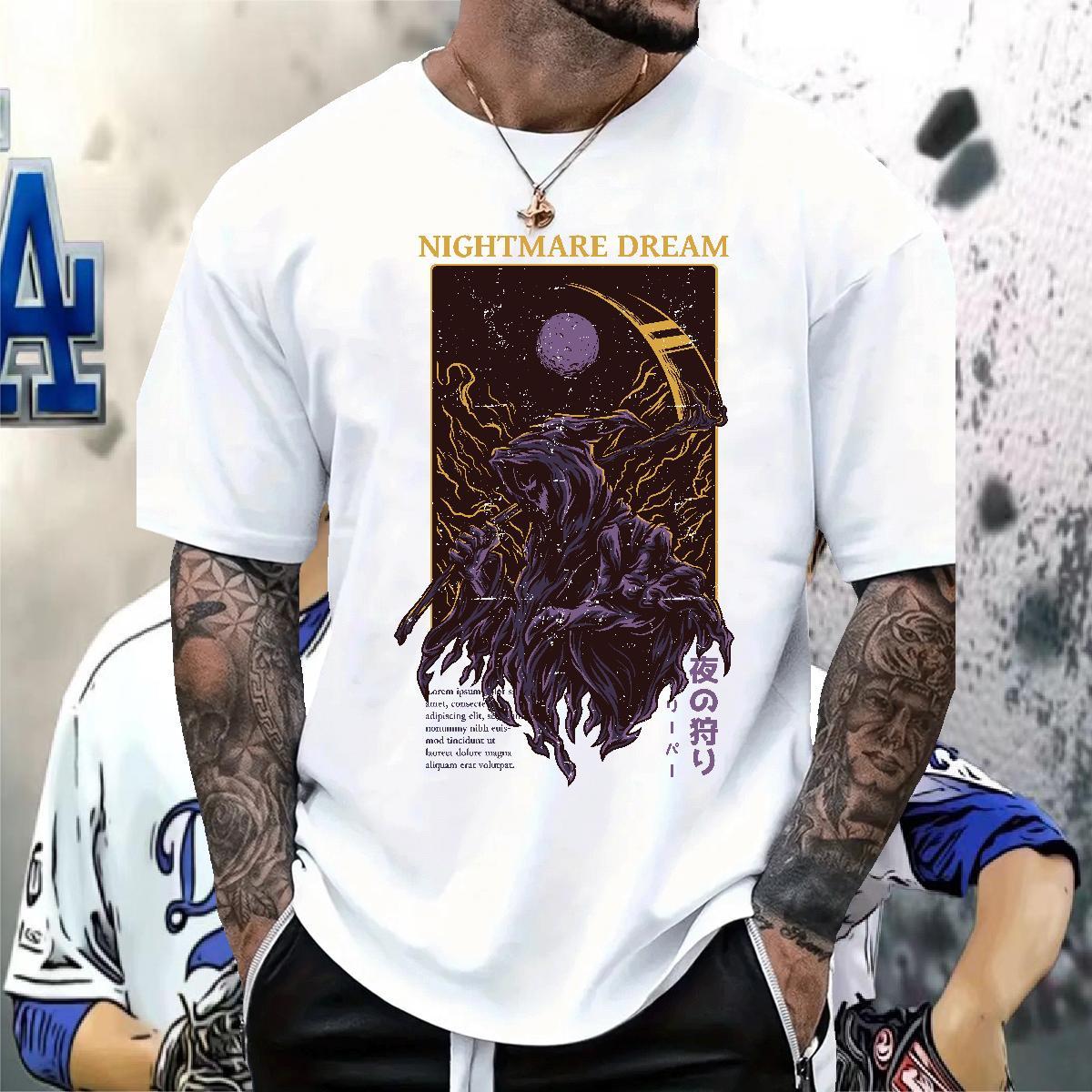 2024 Designer cartoon Men Tops Tees 230g Pure Cotton T-Shirts DIY Spring Summer Breathable Short Sleeve Wholesale Clothes