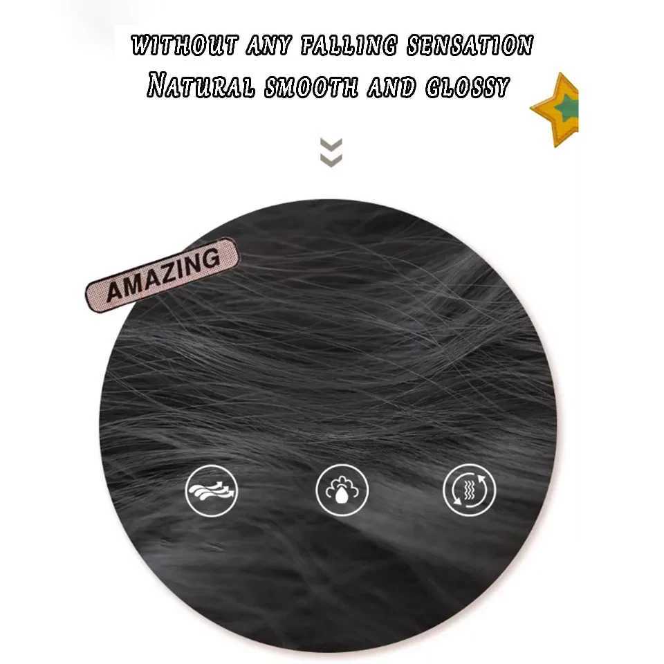 EASTSECRET wig ponytail female internet celebrity twisted brain sweet and spicy girl boxing brain circulation style double long brain W240817