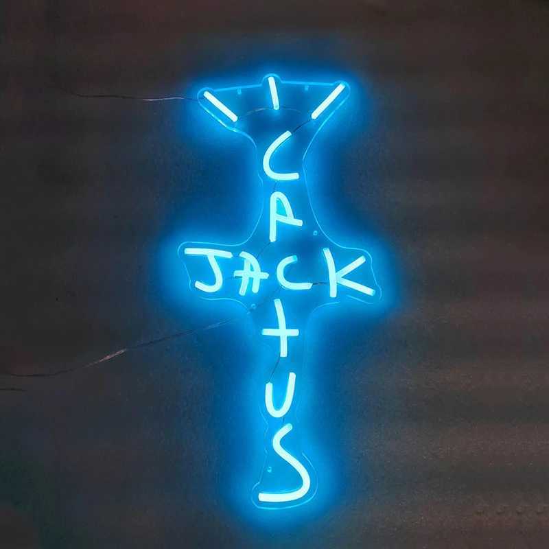 UponRay Cactus Jack LED Neon Sign For Bedroom Wall Decor 3Colors For Office Man Cave Beer Bar Pub Christmas Birthday Party Y240817