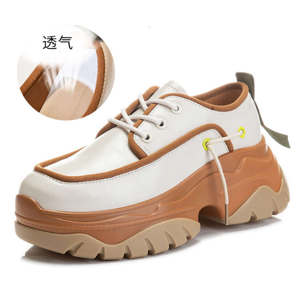 Ddmysports Small Leather With Suction Film Soles Women In Spring Single Shoes For New Sponge Cake British Style Thick Soled S Loafers OUTDOOR