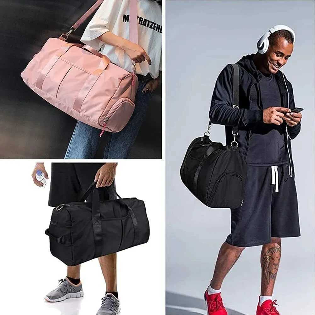 Travel Workout Fitness Sports Gym Bag Luggage with Wet Pocket Shoes Compartment Travel Yoga Sports Gym Duffel Bag for Men Women CL240820
