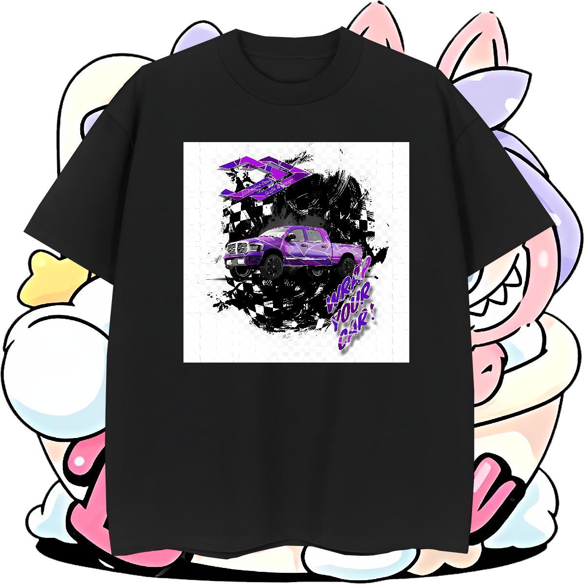 Unisex car Men T Shirts Sports Casual Men Tees 230g Cotton 2024 New Pure Cotton Graphic Top Tees