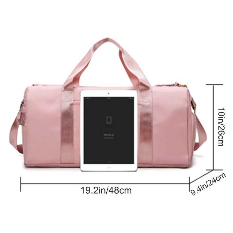 Travel Workout Fitness Sports Gym Bag Luggage with Wet Pocket Shoes Compartment Travel Yoga Sports Gym Duffel Bag for Men Women CL240820