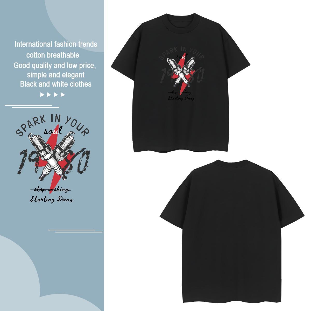 Popular pen 230g Pure Cotton Men Tees Hip Hop Street Breathable Crew Neck Man T Shirts Classic Casual Custom Printing Tee Shirt