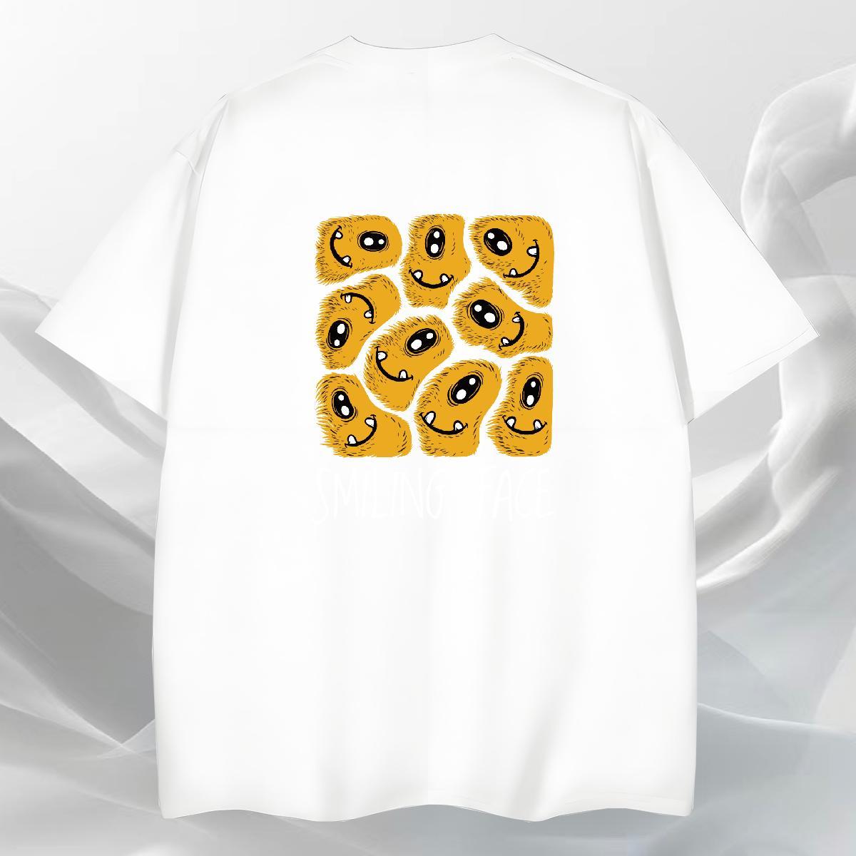 Brand Tshirt for Man Woman Street Wear 230g Pure Cotton White Plus Size O-Neck Short Sleeve ET T shirt Free Shipping Tops Tees