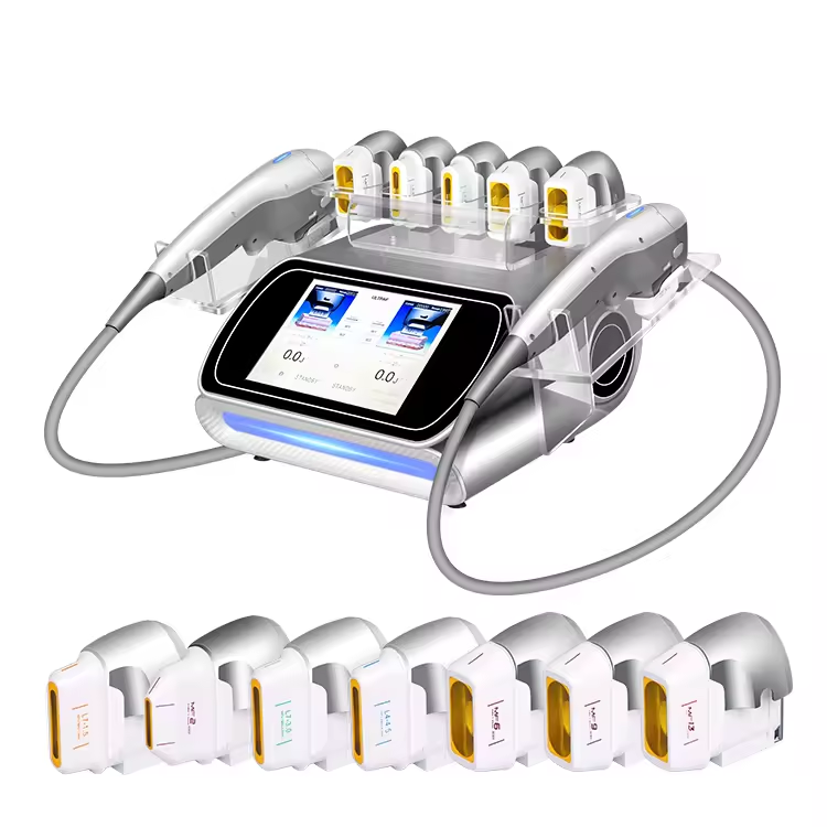 Excellent Results Strong 7d Hifu Painless Cool V-max Face Lifting Skin Tightenin Focused Ultrasound Anti-wrinkle Ice Hifu 7D Double Chin Removal Machi