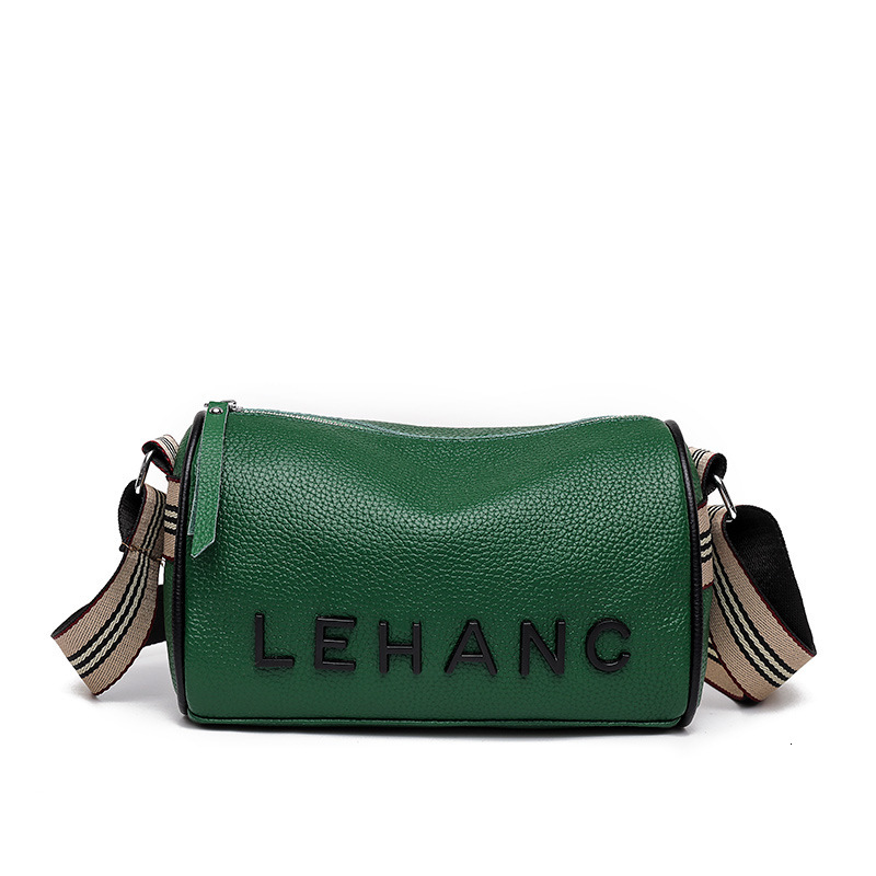 Head layer cowhide soft leather letter small Korean version casual crossbody trendy and fashionable broadband armpit shoulder bag
