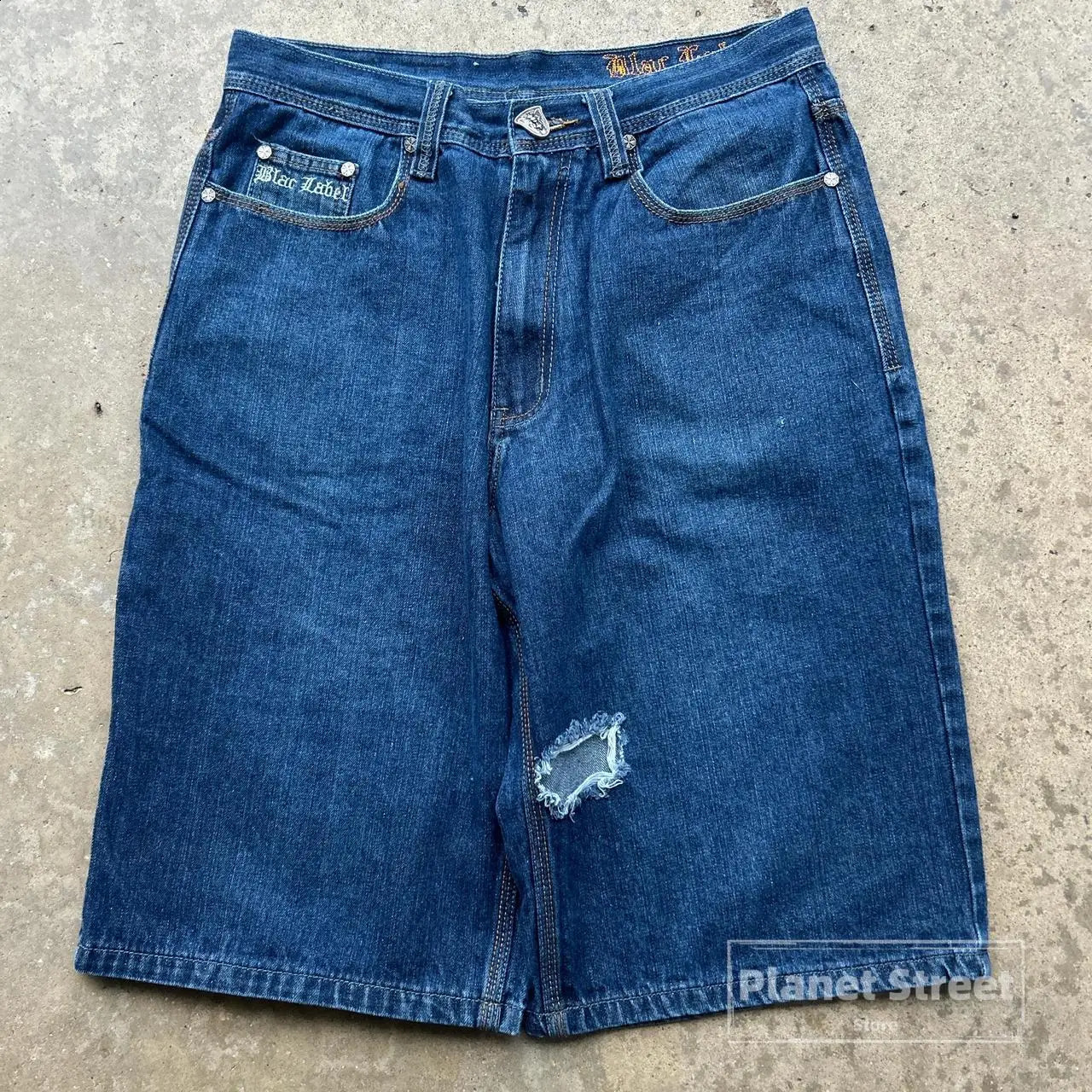 Dragon embroidery jeans men Y2k denim short harajuku vintage straight long streetwear pants hip hop trousers men clothing 240819