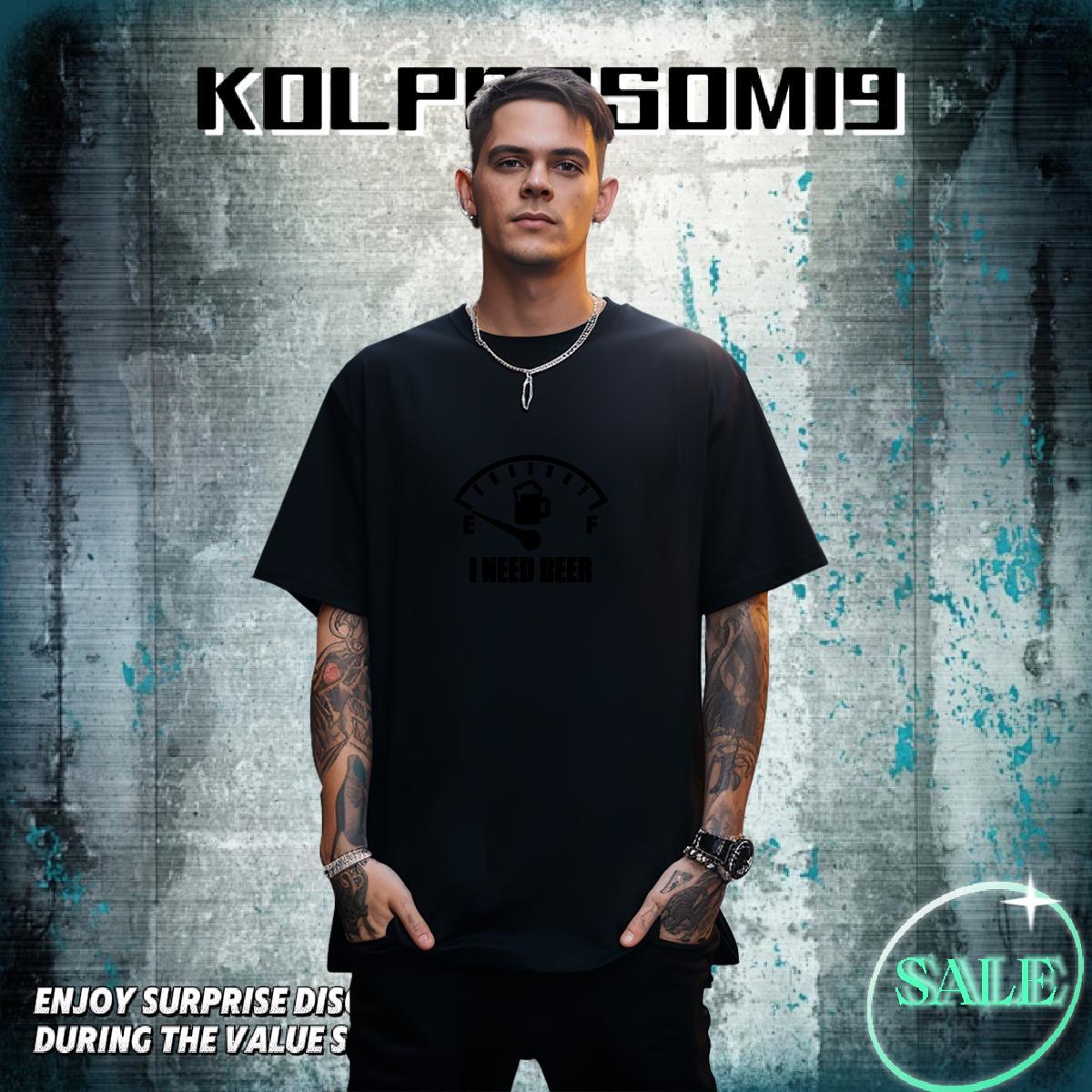 High Quality Men Tees Street wear Hip Hop 230g Pure Cotton Black White Crew Neck letter T Shirt For Man 2024 Tops