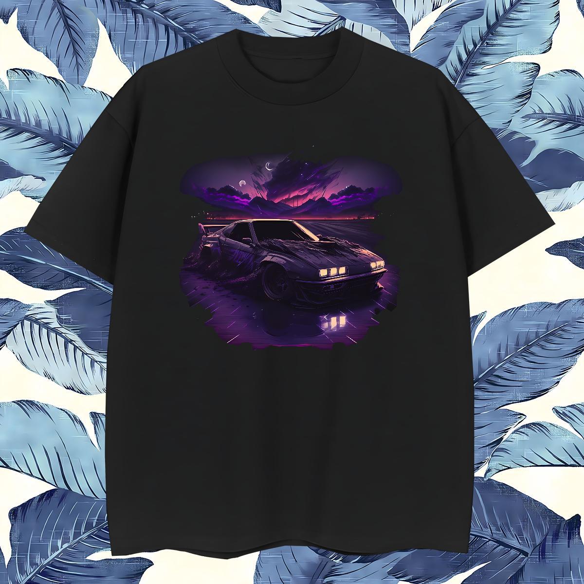 Free Shipping car T-Shirts Daily Outfit Men Tshirts 230g 100% Cotton Classic Casual Short Sleeve Soft DIY Tops Shirt