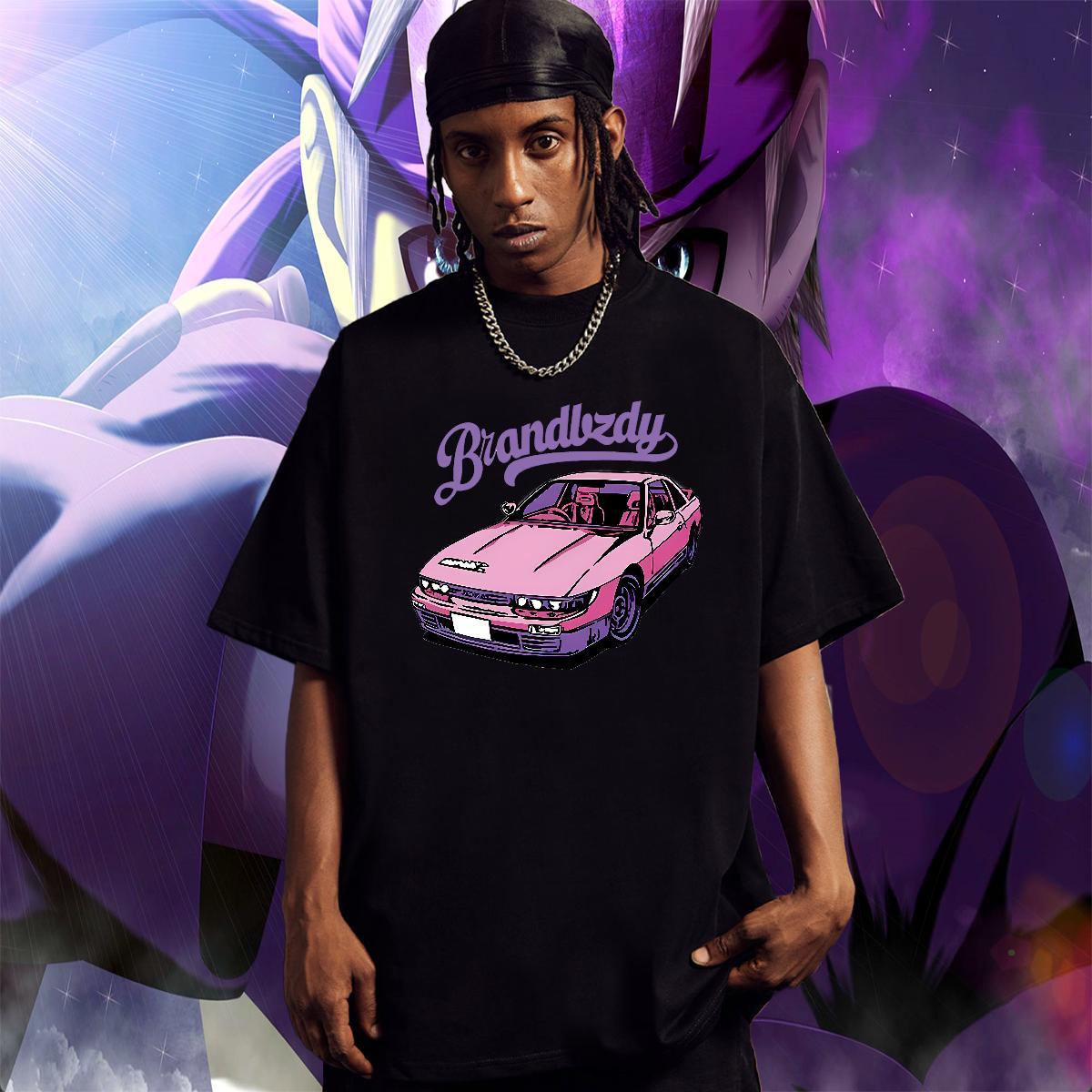 Cool Design Men Tees Daily Outfit 230g 100% Cotton DIY Logo Oversized Breathable Short Sleeve car T-Shirts Customized Polos