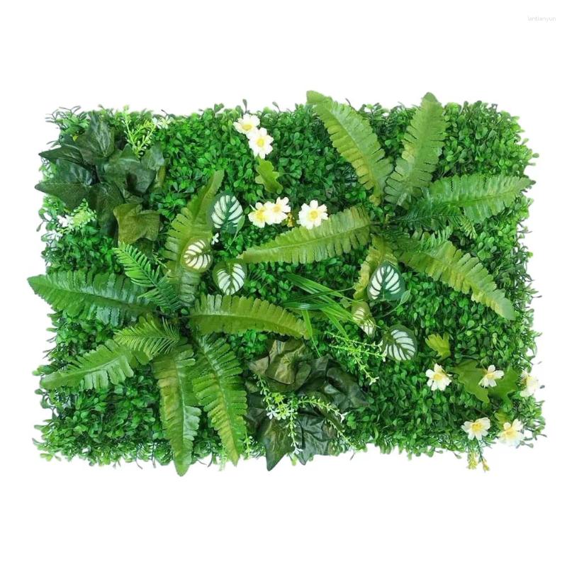 Designer Decorative Flowers 1Pc Artificial Grassland Simulation Moss Lawn Turf Fake Green Grass Mat Carpet DIY Micro Landscape Home Floor Decor Decoration