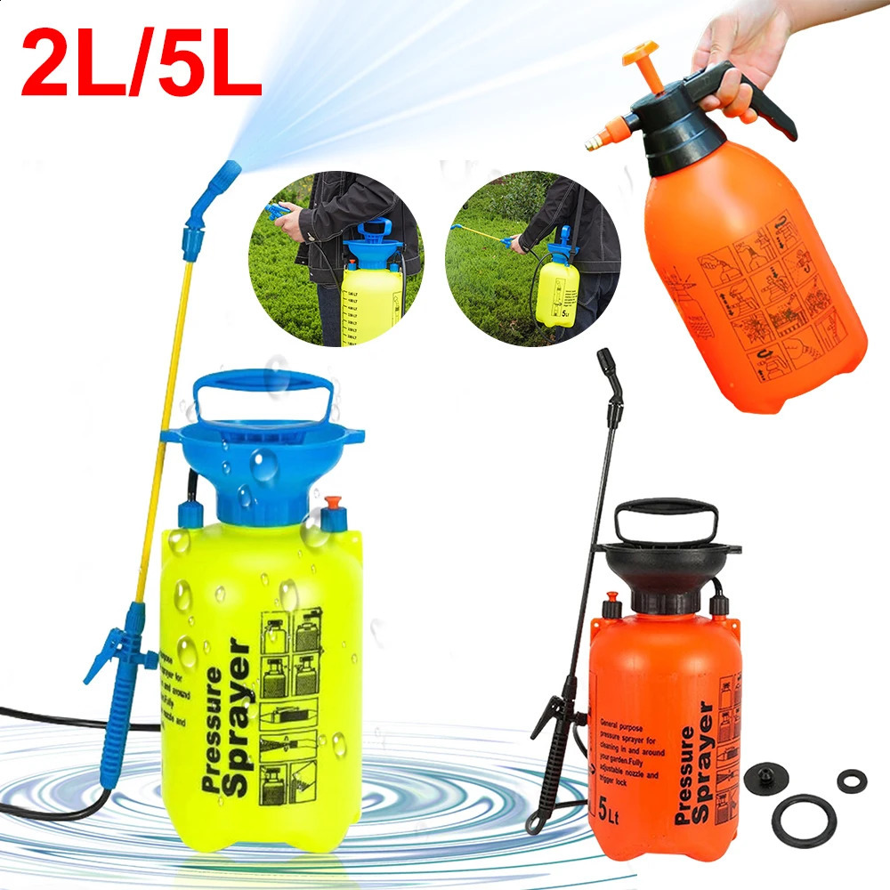 2L 5L Hand Pressure Water Sprayer Trigger Air Pump Garden Disinfection Sprayers Spray Bottle Car Cleaning Sprayer Watering Can 240819