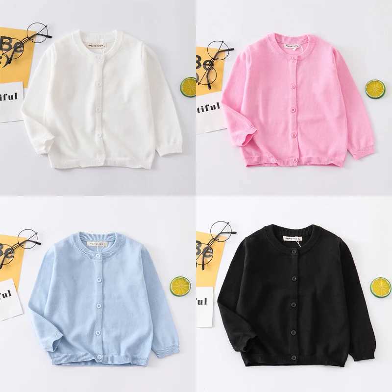 1 2 3 4 5 6 Years Spring Autumn Knitted Cardigan Sweater Children Clothing Toddler Girl Sweaters Kids Outerwear Baby Boy ClothesXJ240819