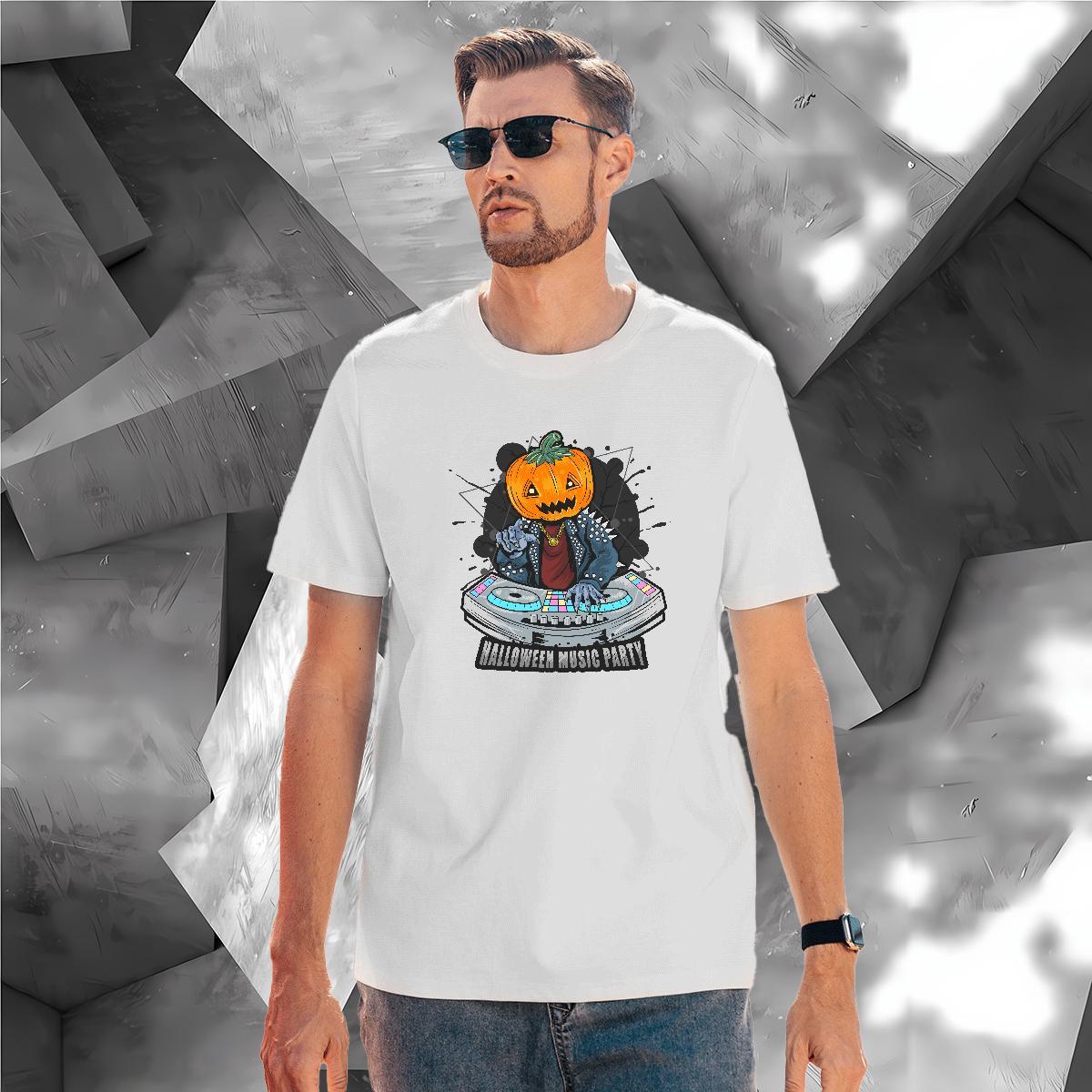 Cool Design T shirt pumpkin Breathable Crew Neck Home Outdoor Cartoon Printing L-4XL 230g Pure Cotton Couples T Shirts Fashion Design Tops Shirt