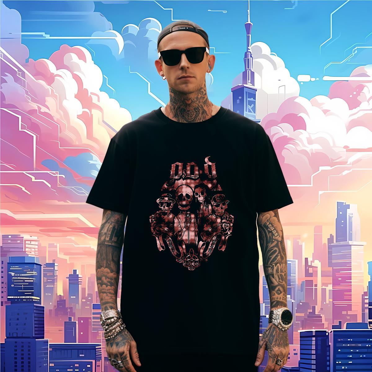 Man T Shirts 230g Pure Cotton scary Sport Round Neck Short Sleeve DIY Printed Men Tshirts Stylist Free Shipping Wear