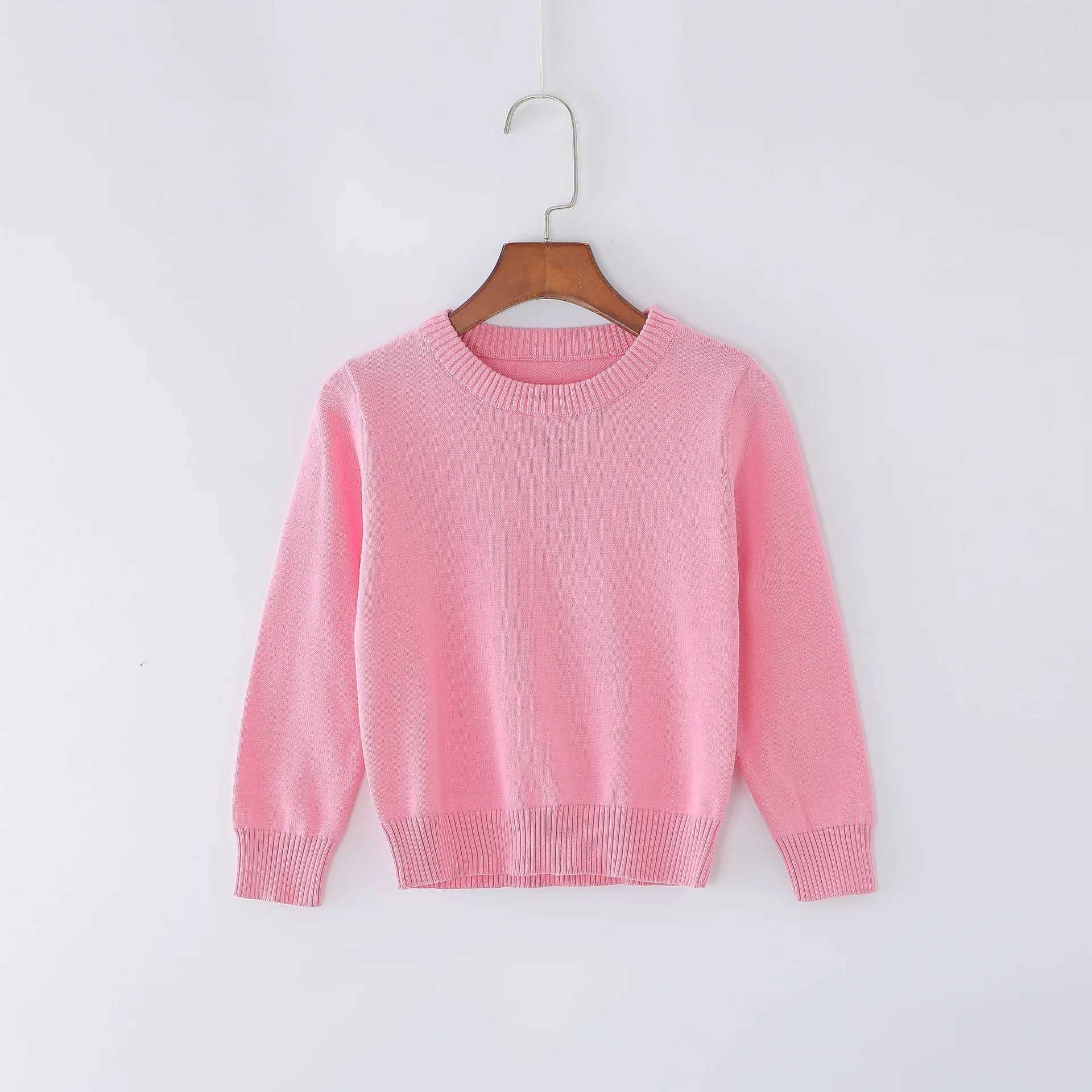 2021 New Children Clothes Pullover 4 Years Girl Fashion Blouses Baby Boy Knit Sweater Kids Blue O-Neck Sweater 1 To 3 5 6 YearsXJ240819