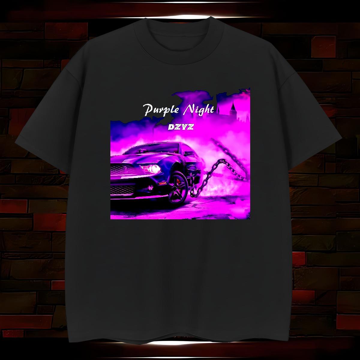 Cool Design car T-Shirts for Men Street Wear Men Tees 230g Pure Cotton New Designer Breathable Plus Size Cartoon Tops