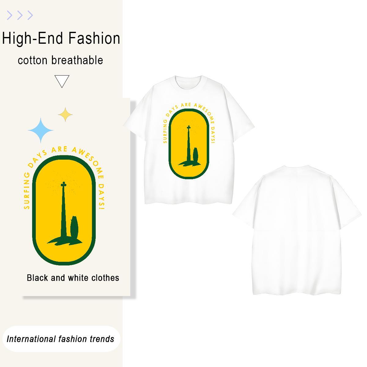 Designer tree 230g 100% Cotton Mens Tshirts Casual Crew Neck Men T Shirts DIY Customized Anime Print Top Tees