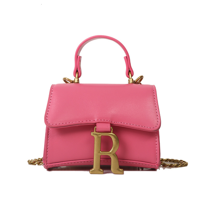 One celebrity children's and girls' handbag letter foreign fashion brand chain diagonal cross bag single shoulder zero wallet girl F19-08.20