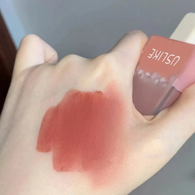 Ice Cream Lip Glaze Waterproof Lasting Non-Stick Cup Matte Velvet Liquid Lipstick Lip Gloss Tint Womens Lips Makeup Cosmetics 240819