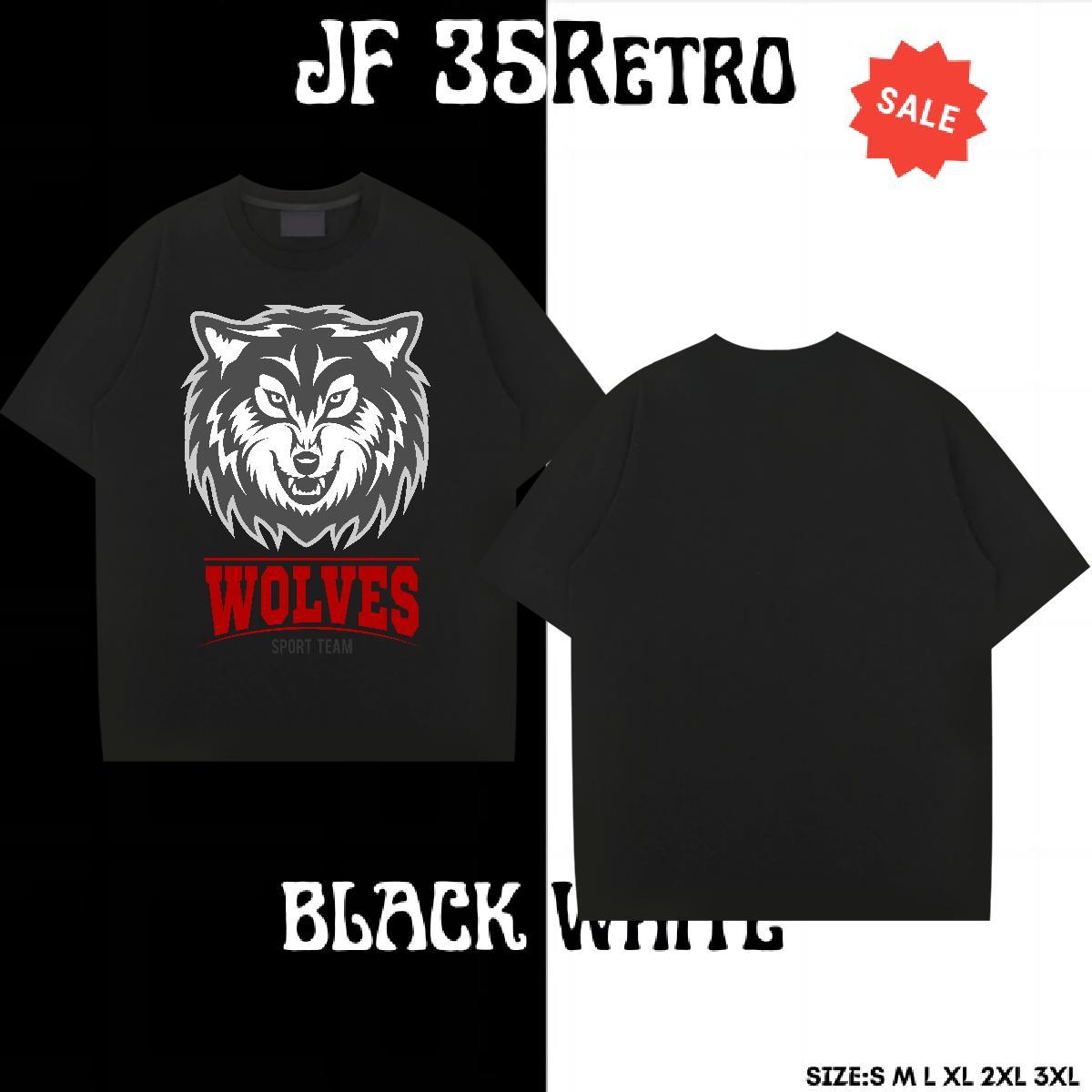 Unisex T-Shirts for Men wolf Breathable Short Sleeve Street Anime 230g Cotton Men Clothes T-Shirt 2024 Tees Shirts