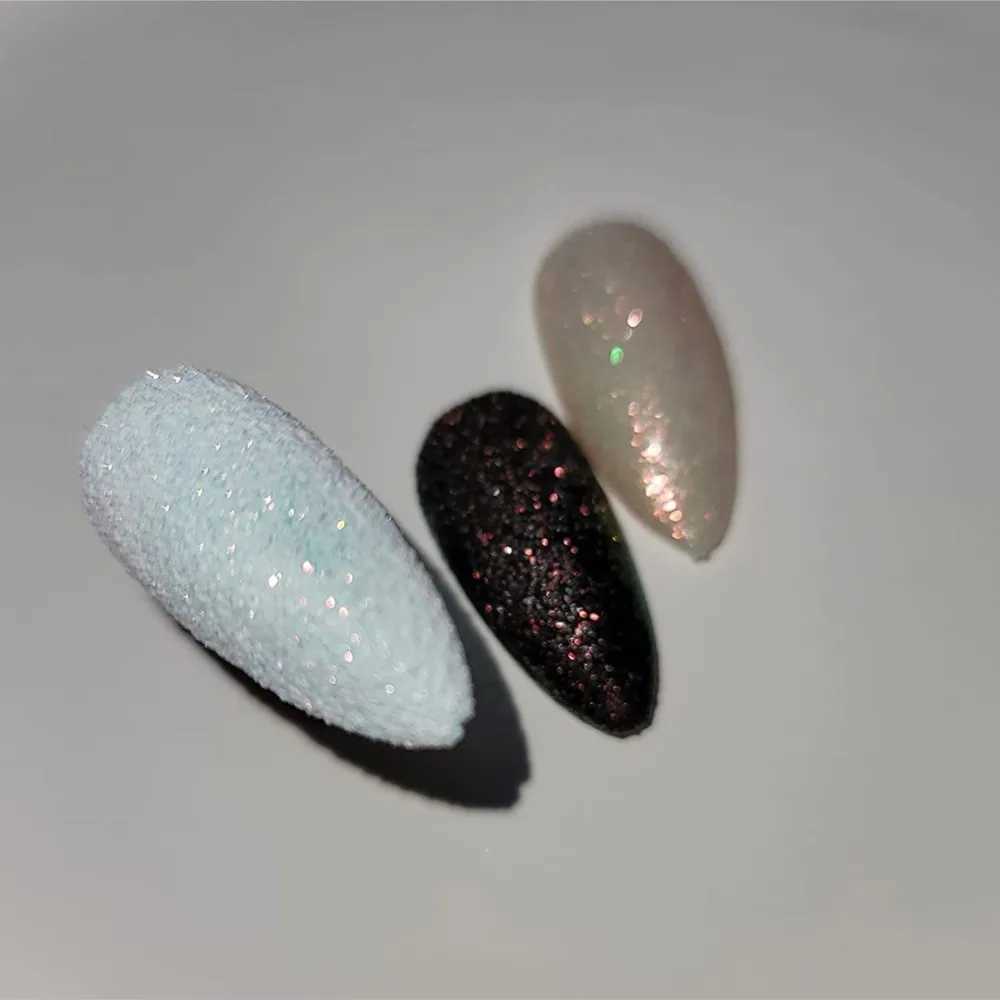 50g Shiny Nail Glitter Sugar Powder Laser Holographic Pigment Dust 0.05/0.1/0.2mm Iridescent Fine Glitter Nail Polish DecorationXJ240815
