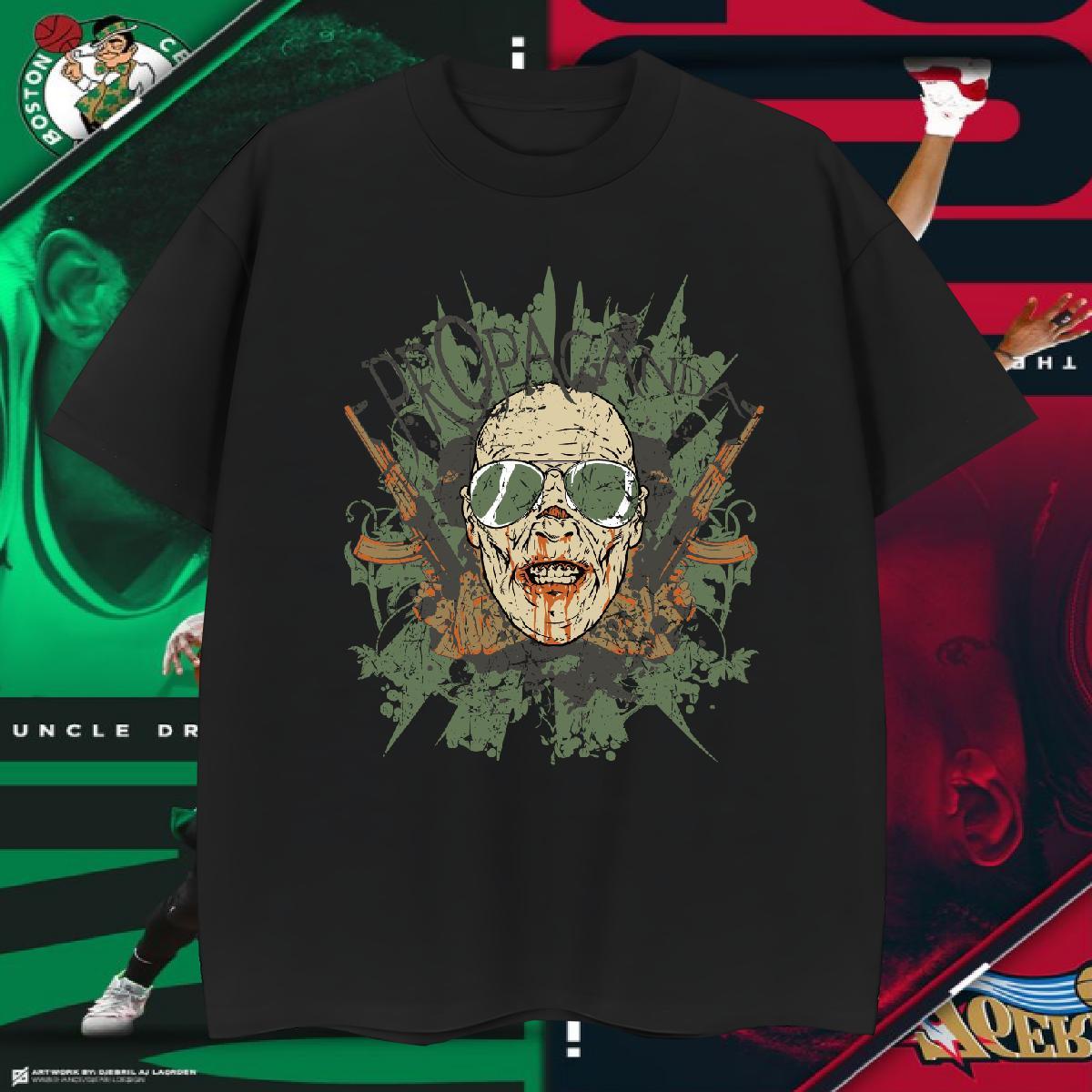 Popular T shirt long-barrelled gun Breathable Casual Beach Custom Printed 230g Cotton Men Tees Classic Tops Tees
