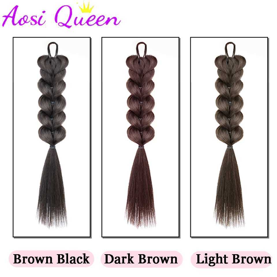 AOSI ponytail wig womens cartoon feeling bubble braid double ponytail rubber band ponytail W240817