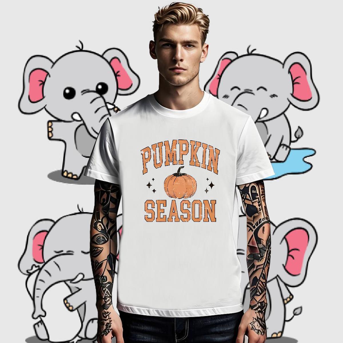2024 DIY pumpkin Couples T Shirts 230g 100% Cotton T shirt Graphic Street Casual Breathable Crew Neck Designer Tops