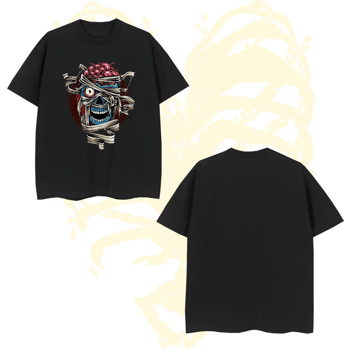 Brand Mens T Shirts skull Crew Neck Breathable Sports Casual DIY Logo Oversized 100% Cotton 230g Men Tshirts Fashion Designer Tops Tees
